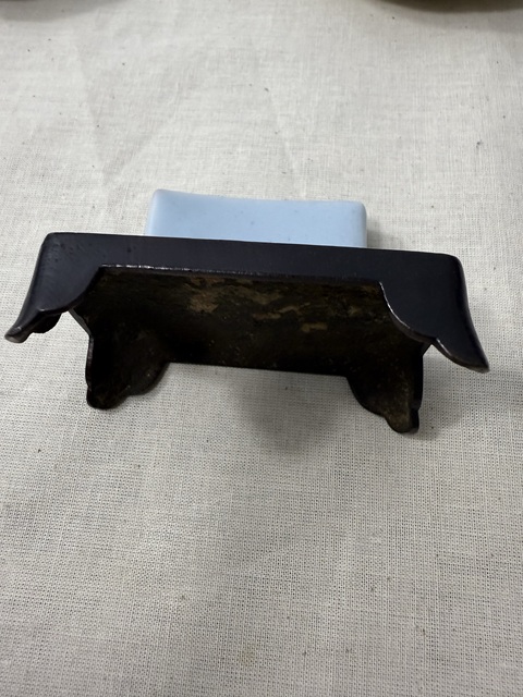 古玩銅器墨床真品鑒賞圖