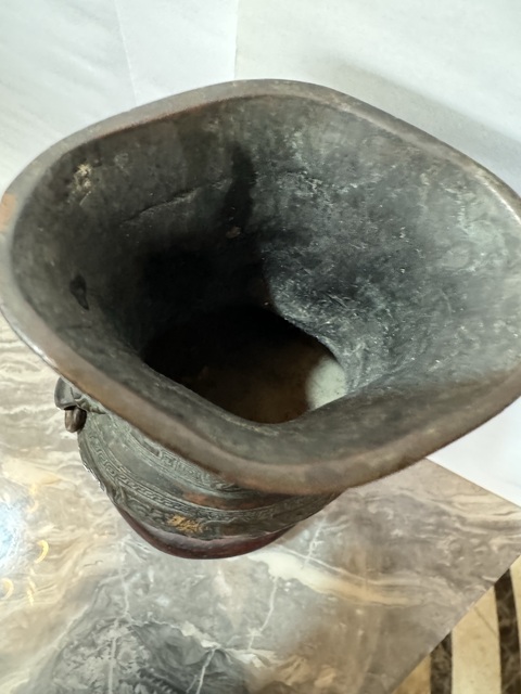 古玩銅器銅瓶真品鑒賞圖