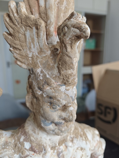 古玩陶瓷彩陶俑真品鑒賞圖