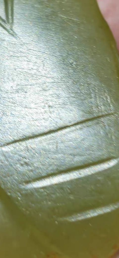 古玩玉器仿古玉蟬型件真品鑒賞圖