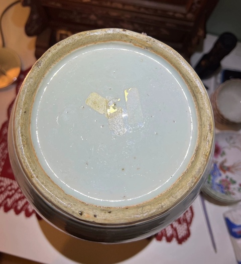 古玩陶瓷仕女圖羅漢瓶真品鑒賞圖