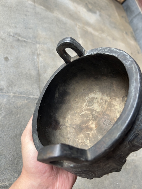 古玩銅器鼎真品鑒賞圖