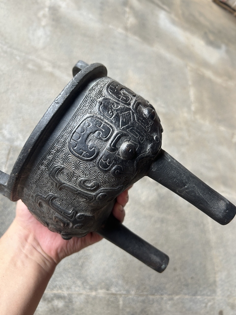 古玩銅器鼎真品鑒賞圖