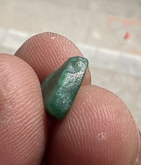 古玩玉器天河石墜真品鑒賞圖