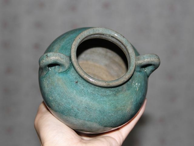 古玩陶瓷清?綠釉雙系小罐(全品)拍賣,當(dāng)前價格368元