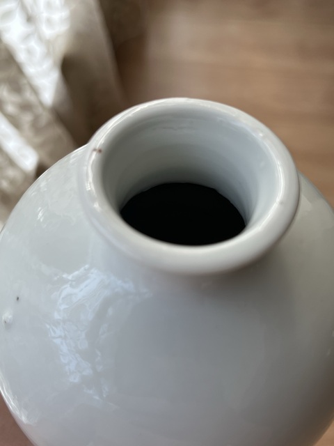 古玩陶瓷粉彩鐘馗打鬼圖紋梅瓶真品鑒賞圖