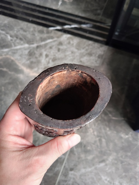 古玩雜項(xiàng)竹刻筆筒真品鑒賞圖