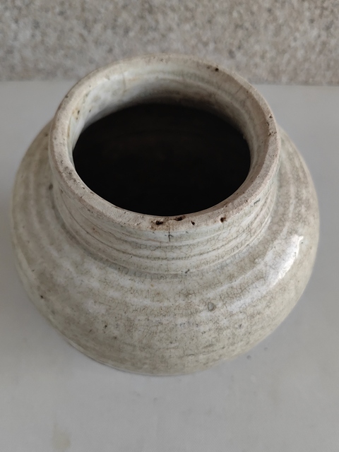 古玩陶瓷青白釉罐拍賣,當前價格398元