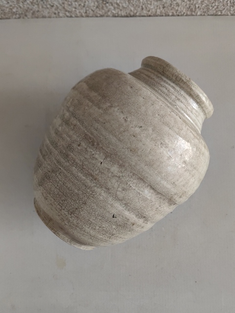 古玩陶瓷青白釉罐拍賣,當前價格398元