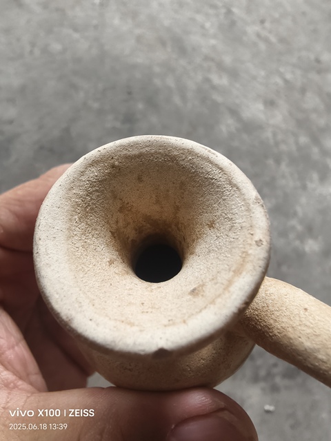 古玩陶瓷白釉褐彩執壺真品鑒賞圖