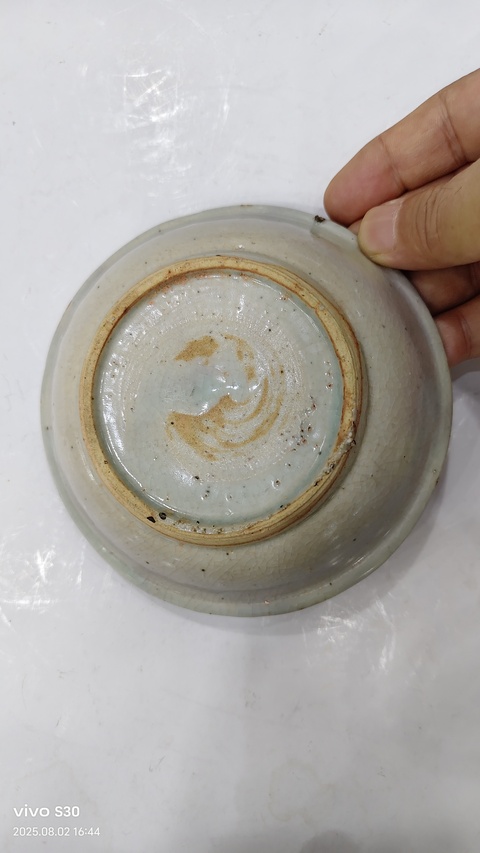 古玩陶瓷青花麒麟望月盤真品鑒賞圖