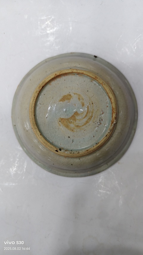古玩陶瓷青花麒麟望月盤真品鑒賞圖