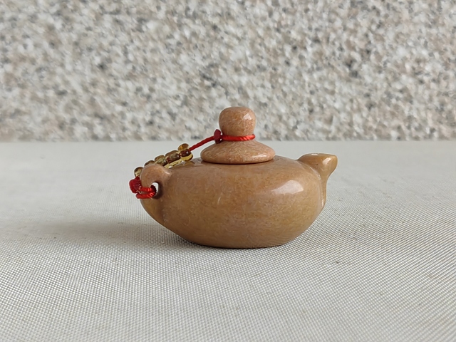 古玩玉器金絲玉壺真品鑒賞圖