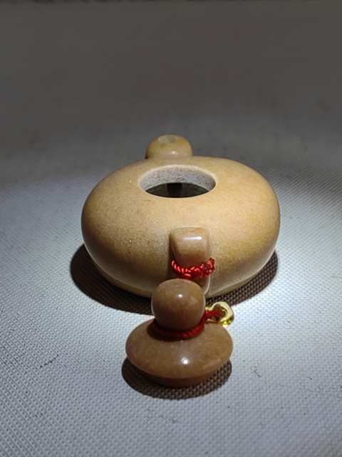 古玩玉器金絲玉壺真品鑒賞圖