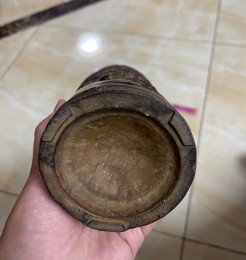 古玩雜項竹刻筆筒真品鑒賞圖