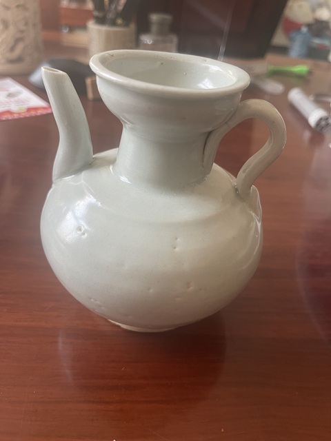 古玩陶瓷青白釉執壺真品鑒賞圖