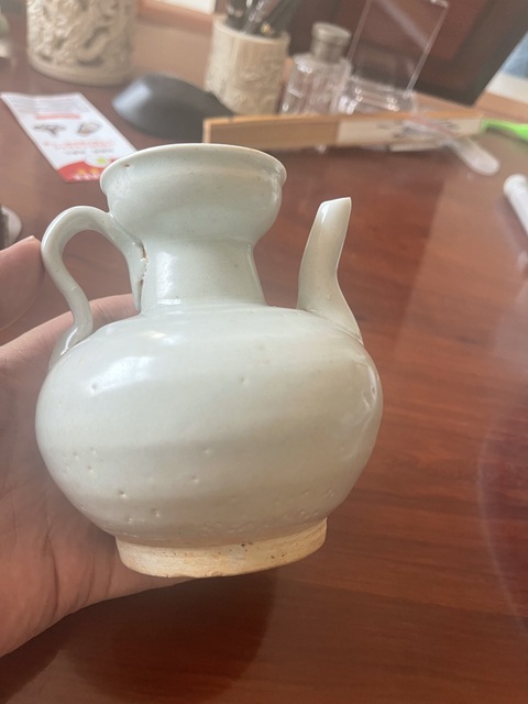 古玩陶瓷青白釉執壺真品鑒賞圖