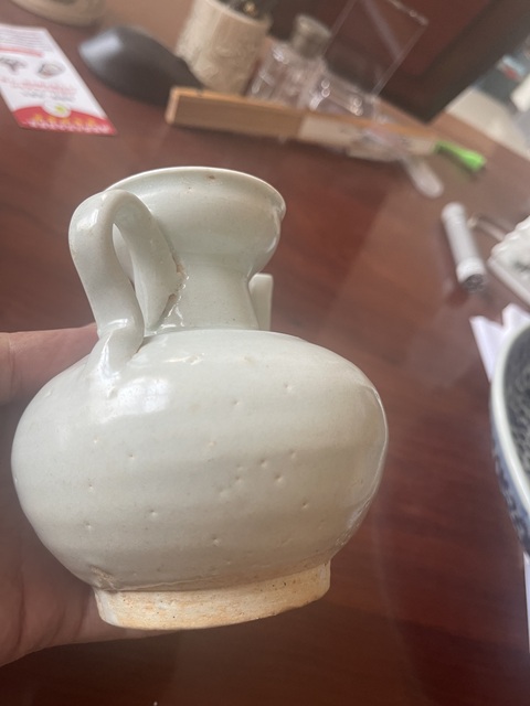 古玩陶瓷青白釉執壺真品鑒賞圖