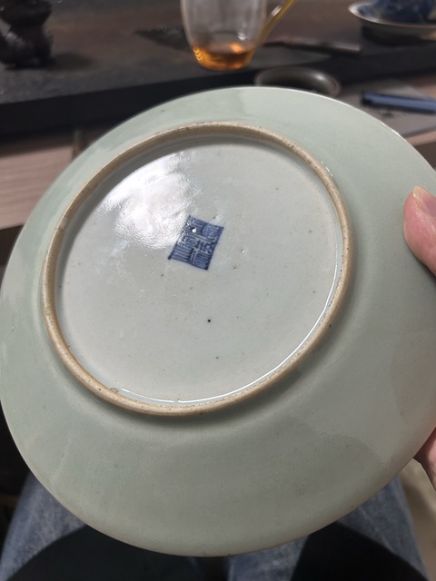 古玩陶瓷粉彩盤真品鑒賞圖