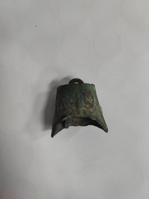 古玩銅器漢代鈴鐺真品鑒賞圖