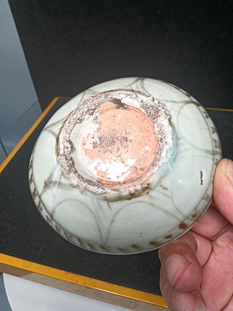 古玩陶瓷青花蕉葉紋臥足洗拍賣(mài)，當(dāng)前價(jià)格3888元