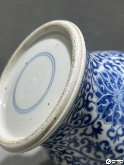 古玩陶瓷青花將軍罐真品鑒賞圖