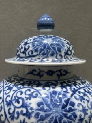 古玩陶瓷青花將軍罐真品鑒賞圖