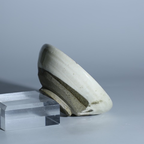 古玩陶瓷磁州窯白釉茶盞真品鑒賞圖