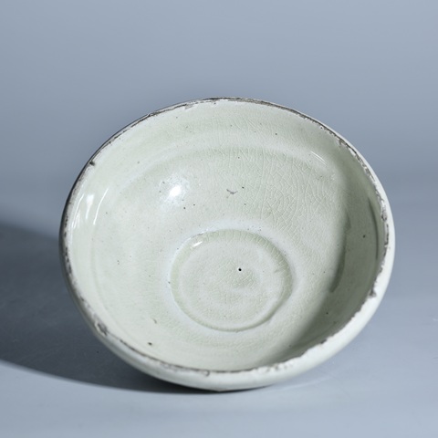 古玩陶瓷磁州窯白釉茶盞真品鑒賞圖