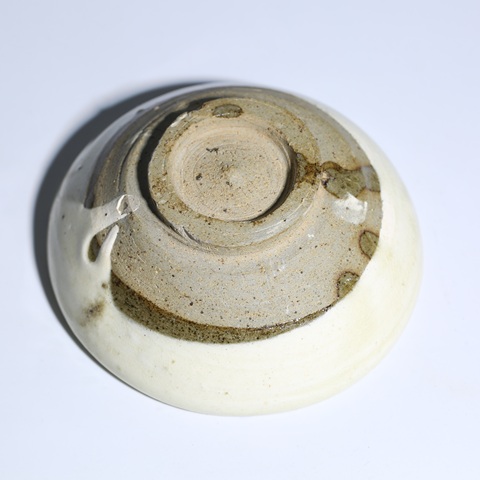 古玩陶瓷磁州窯白釉茶盞真品鑒賞圖