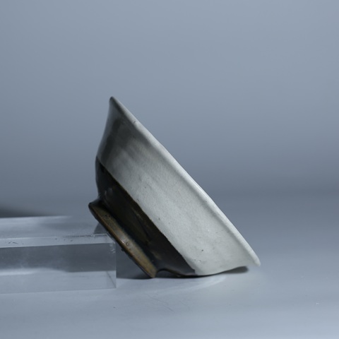 古玩陶瓷磁州窯雙色釉茶盞真品鑒賞圖