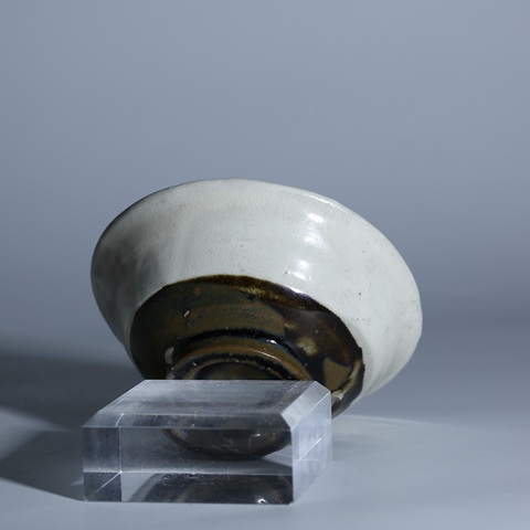 古玩陶瓷磁州窯雙色釉茶盞真品鑒賞圖