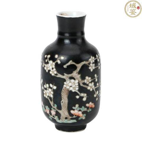 古玩陶瓷梅紋瓶真品鑒賞圖