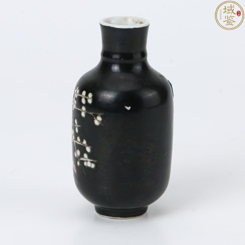 古玩陶瓷梅紋瓶真品鑒賞圖