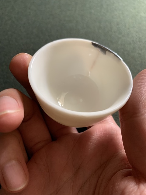 古玩陶瓷德化窯白釉杯真品鑒賞圖