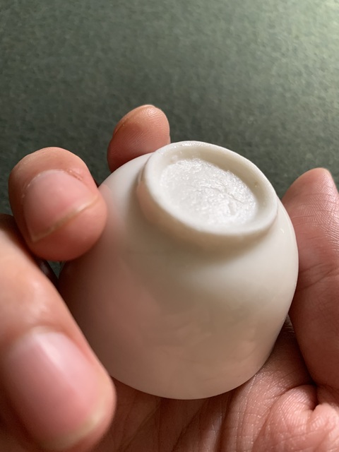 古玩陶瓷德化窯白釉杯真品鑒賞圖