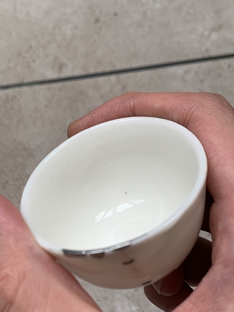 古玩陶瓷德化窯白釉杯真品鑒賞圖