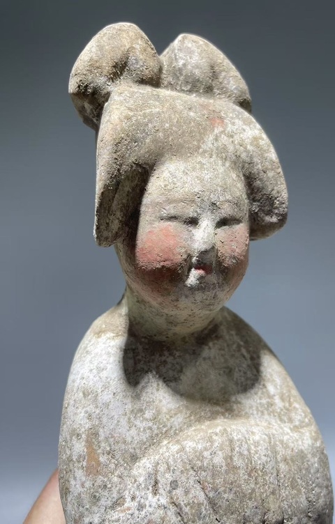 古玩陶瓷唐代肥婆仕女真品鑒賞圖