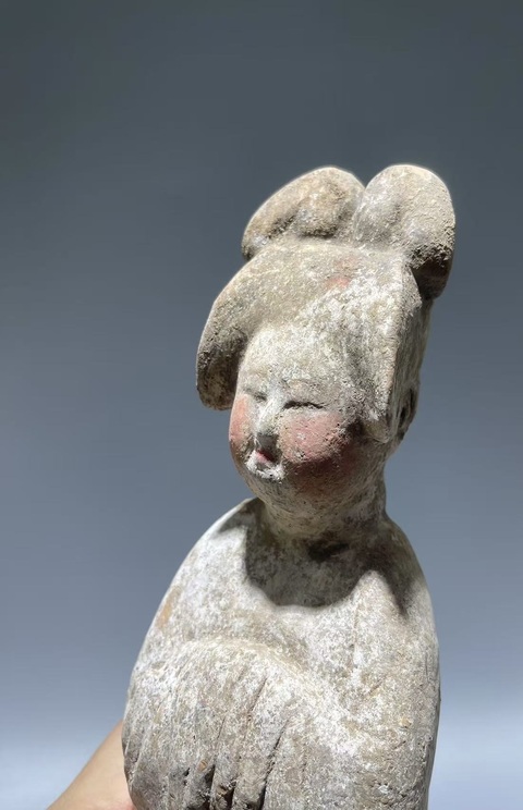 古玩陶瓷唐代肥婆仕女真品鑒賞圖