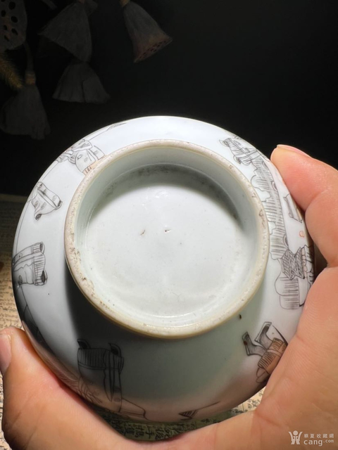 古玩陶瓷八仙人物故事紋碗真品鑒賞圖