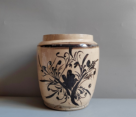 古玩陶瓷磁州窯罐真品鑒賞圖