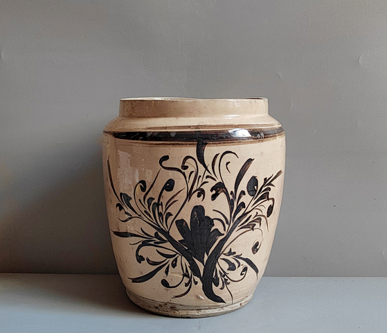 古玩陶瓷磁州窯罐真品鑒賞圖