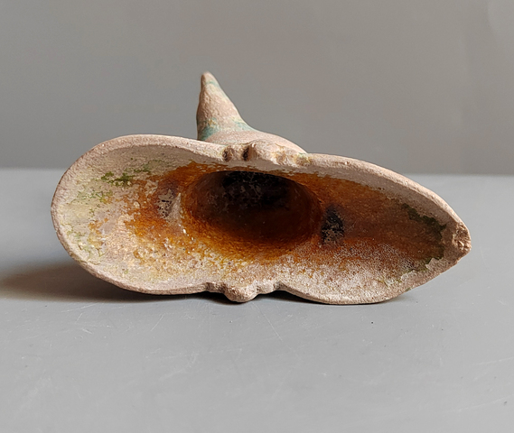 古玩陶瓷明三彩爵杯真品鑒賞圖