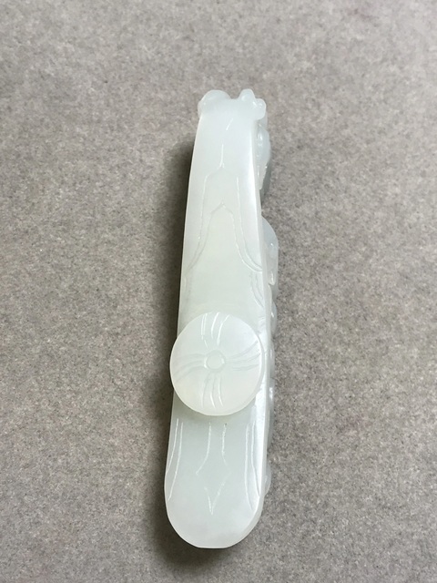 古玩玉器和田玉雕“蒼龍教子”帶鉤真品鑒賞圖