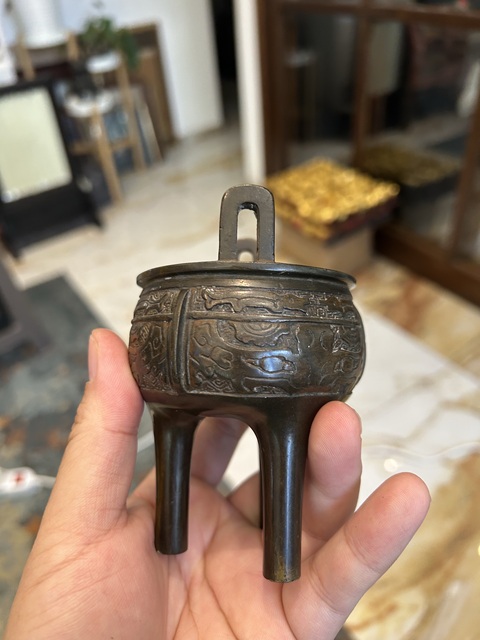 古玩銅器銅鼎爐真品鑒賞圖
