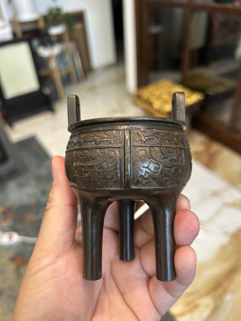 古玩銅器銅鼎爐真品鑒賞圖