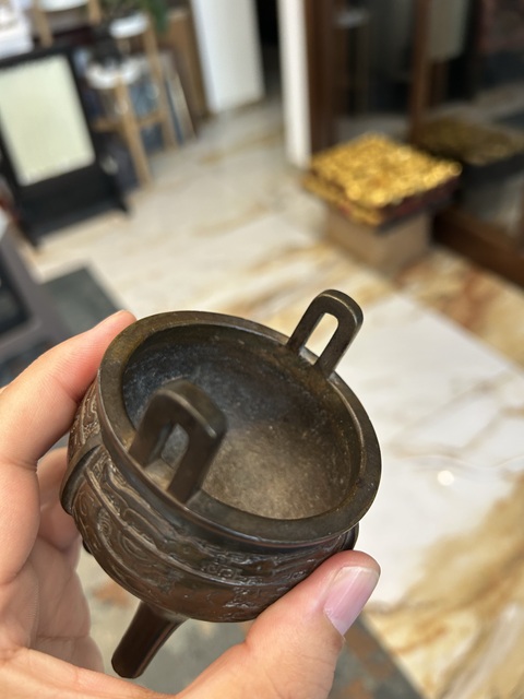古玩銅器銅鼎爐真品鑒賞圖