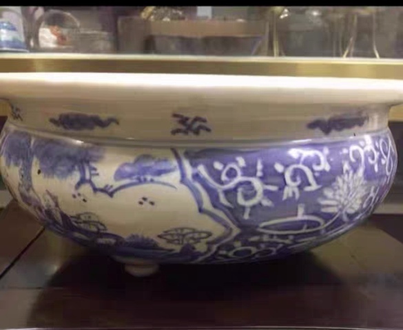 古玩陶瓷青花香爐真品鑒賞圖