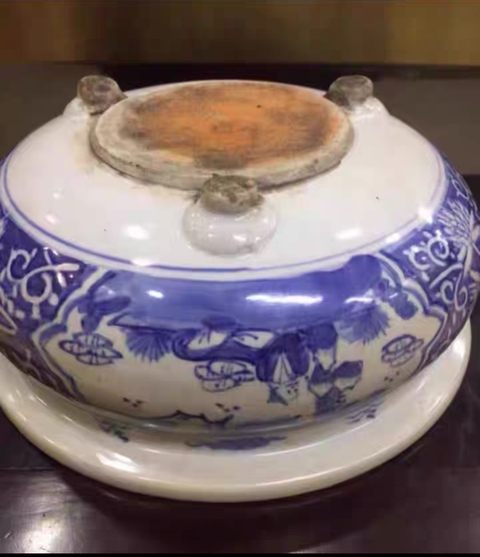 古玩陶瓷青花香爐真品鑒賞圖