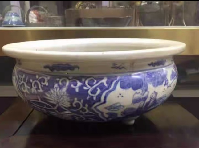 古玩陶瓷青花香爐真品鑒賞圖